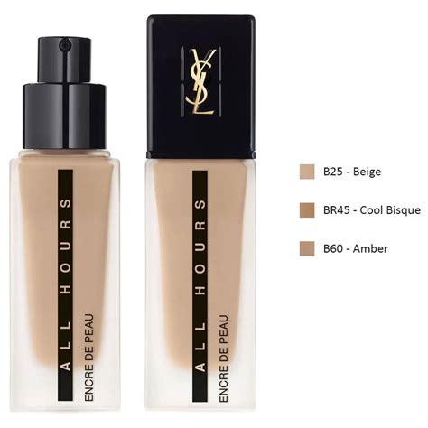 ysl all hours fondotinta laurent|ysl longwear foundation.